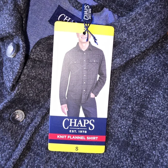 Chaps Plaid Flannel Men's Shirt NWT (LS25) - Picture 3 of 13